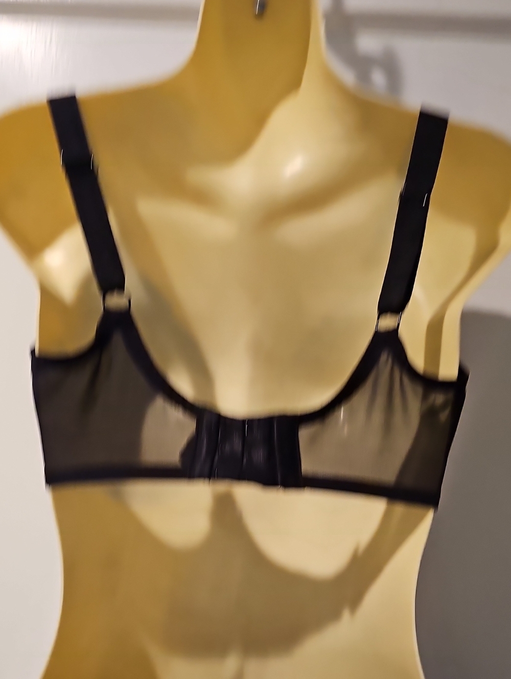 Wacoal Black Sheer Mesh Back Bra